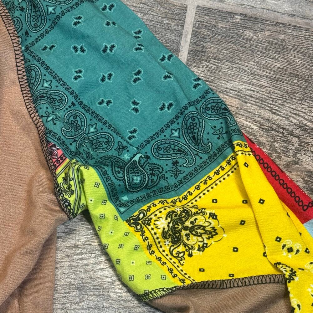 Bibi Boho Colorful Long Sleeve Shirt  Size L - Picture 3 of 6